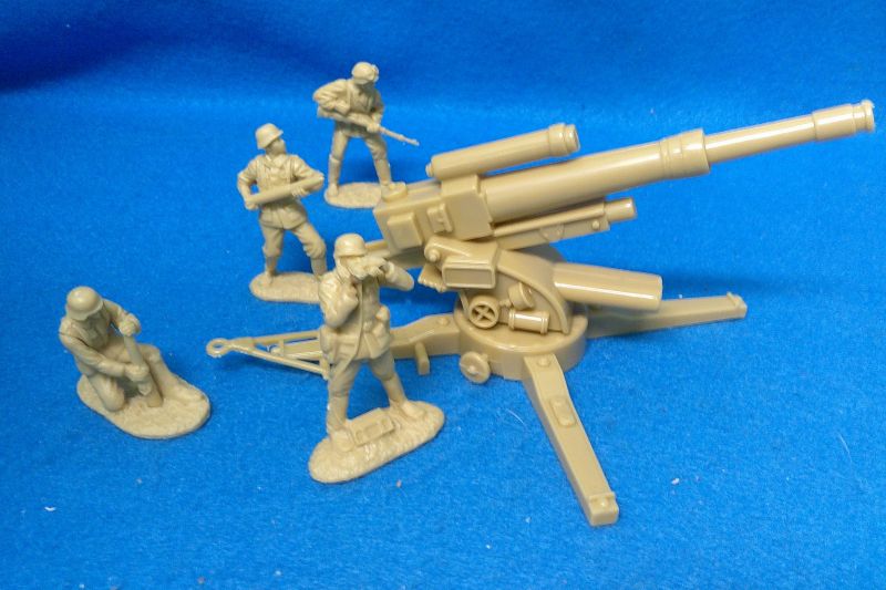 MXR741B Marx, WWII German 88MM w/ 4 Man CTS Crew - TAN (54MM)